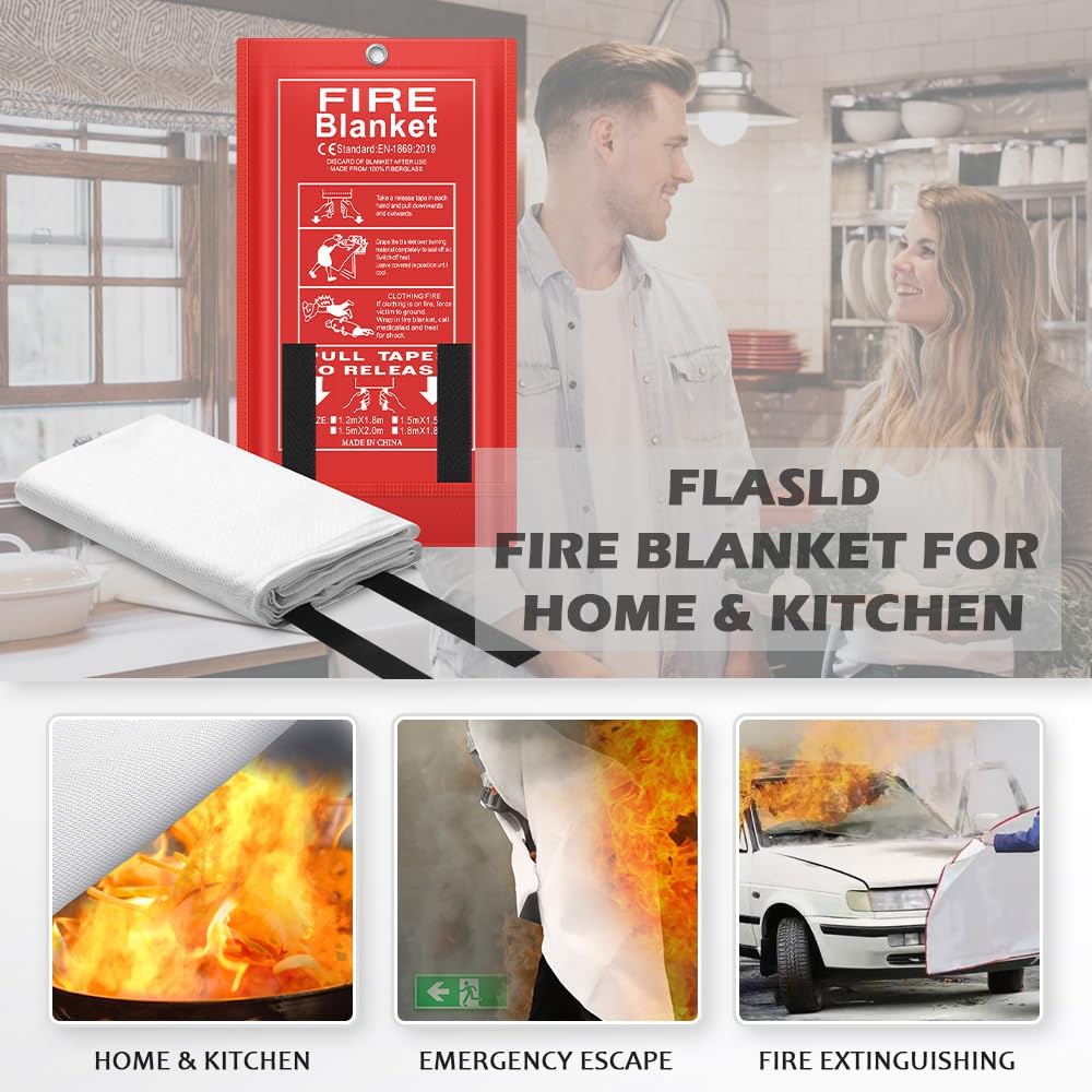 Fire Blanket Kitchen - Couverture anti-feu d'urgence TANAN 2026, dernière