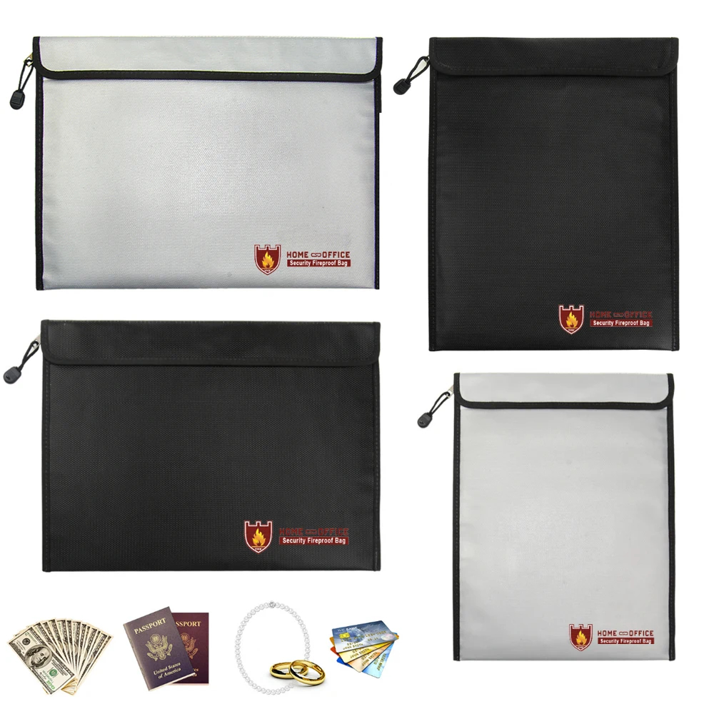 Fire Safe Document - Sac à documents étanche ignifuge, revêtement
