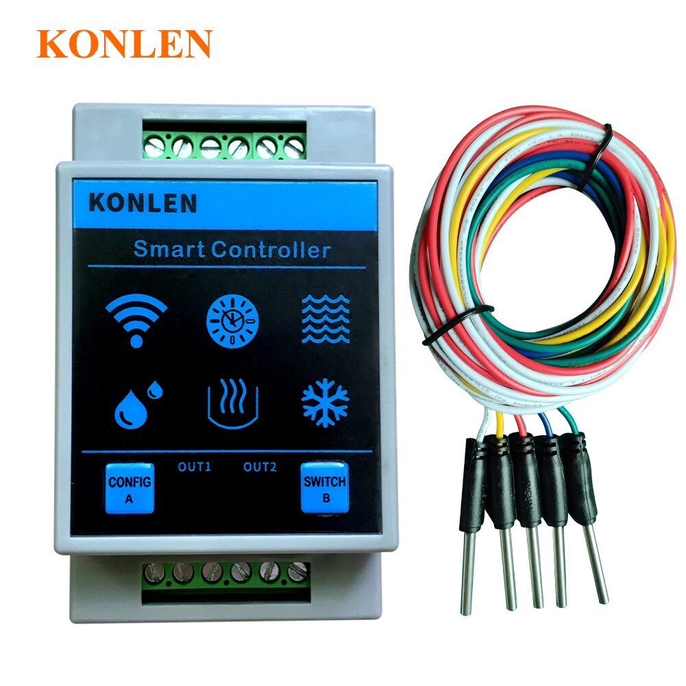 Water Alarm Sensor - KONLEN-Capteur de niveau d'eau Tuya, contrôleur