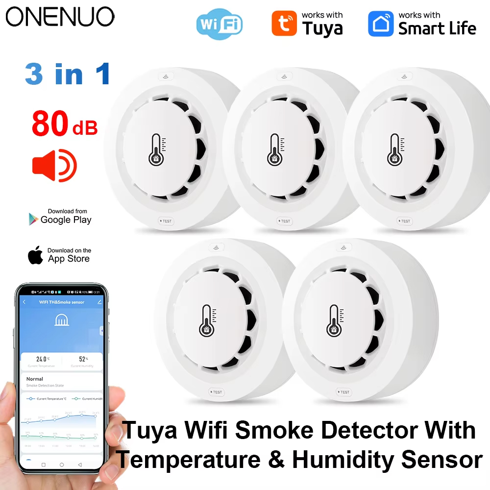 Tuya Wifi BT détecteur de fumé - Smoke Detector Interconnected avis et prix