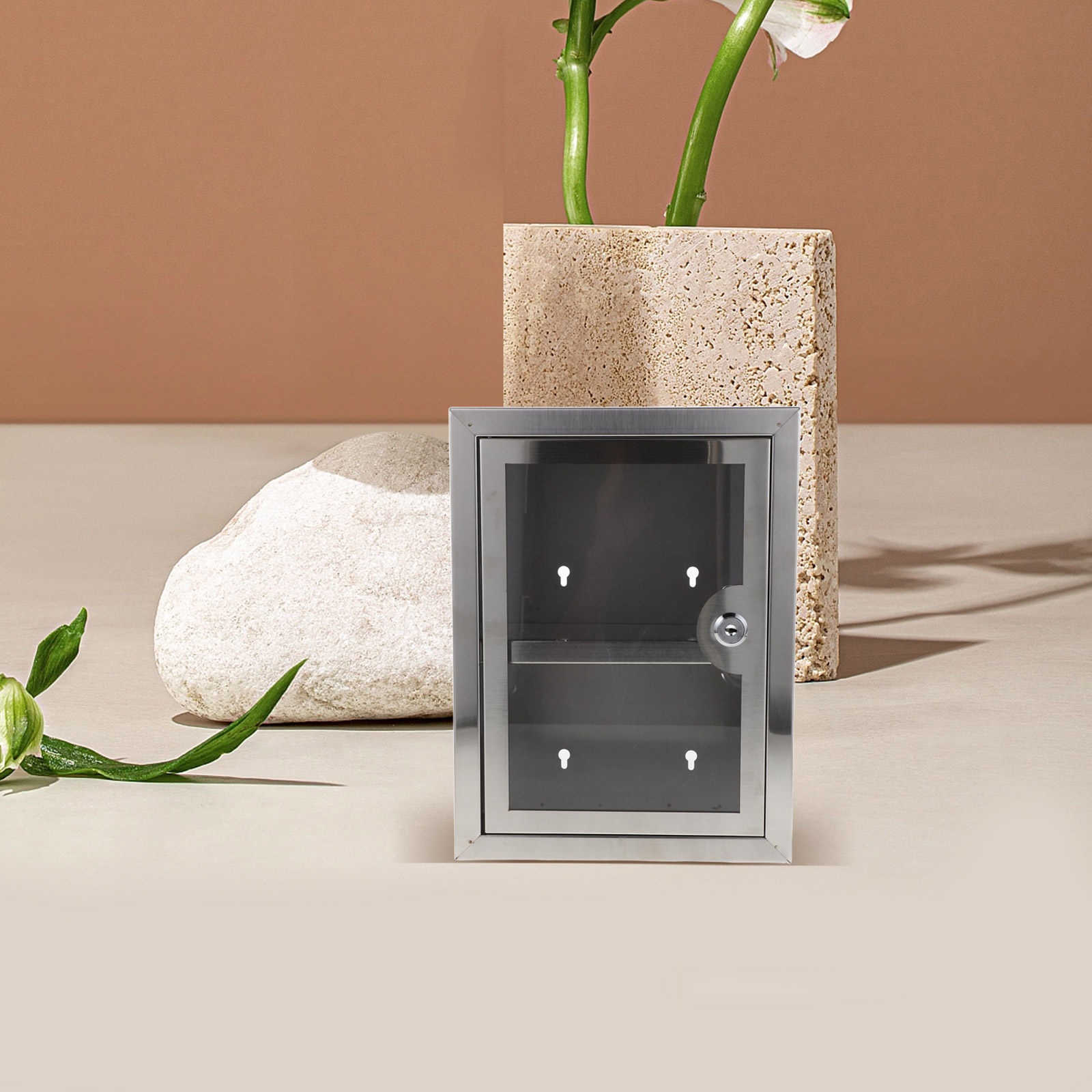 Armoire murale métallique verr - Medicine Cabinet Lock avis et prix