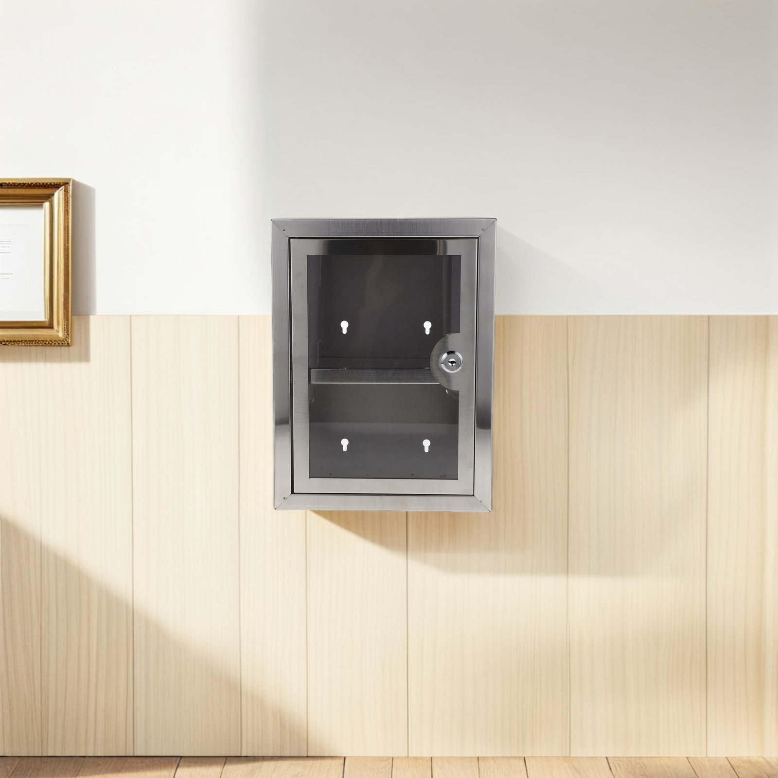 Armoire murale métallique verr - Medicine Cabinet Lock avis et prix