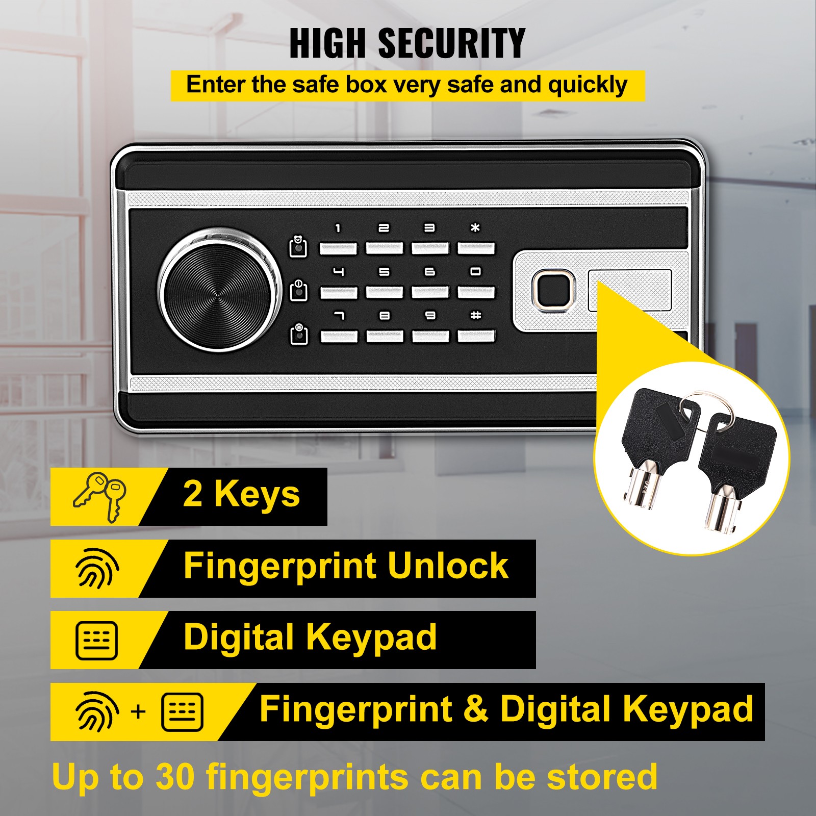 Coffre-fort serrure sécurité 2 - Lockbox Key Secure avis et prix